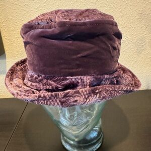 Purple Velvet Bucket Hat